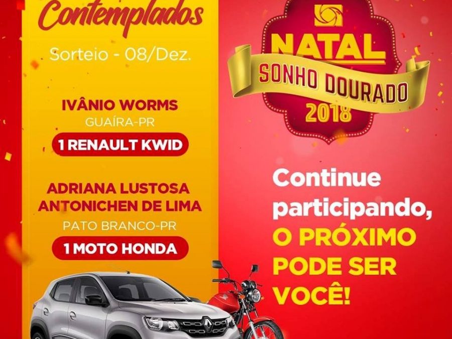Divulgados nomes dos ganhadores de vales compras de Santa Helena na Campanha Natal Sonho Dourado