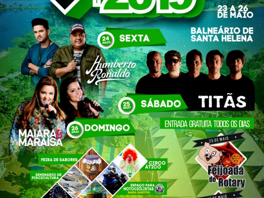 Programação da Expo Santa Helena 2019 é incrementada e gera expectativa positiva