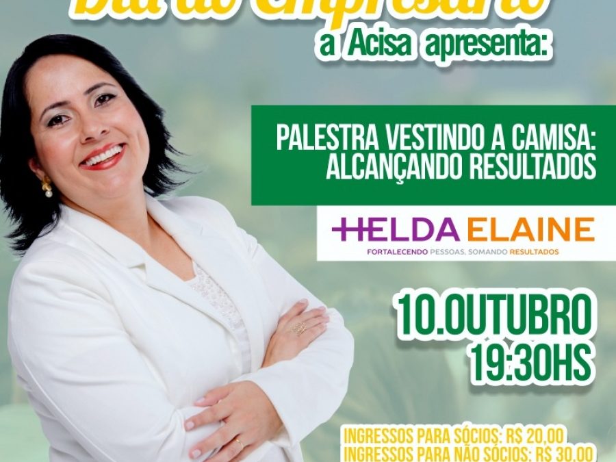 Palestra do Dia do Empresário em Santa Helena aborda motivação pessoal como base para progredir
