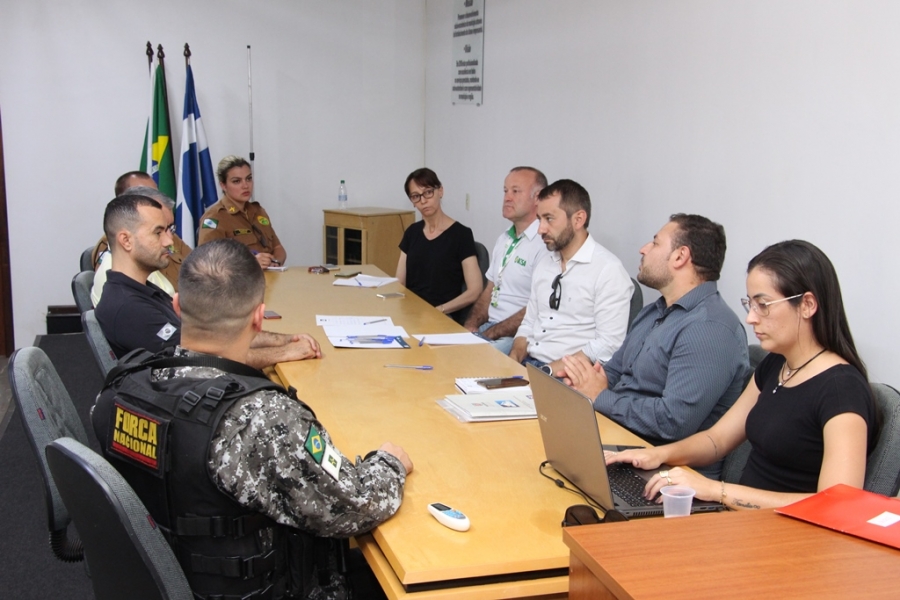 Conseg reúne órgãos policias de Santa Helena e Força Nacional para discutir questões de segurança