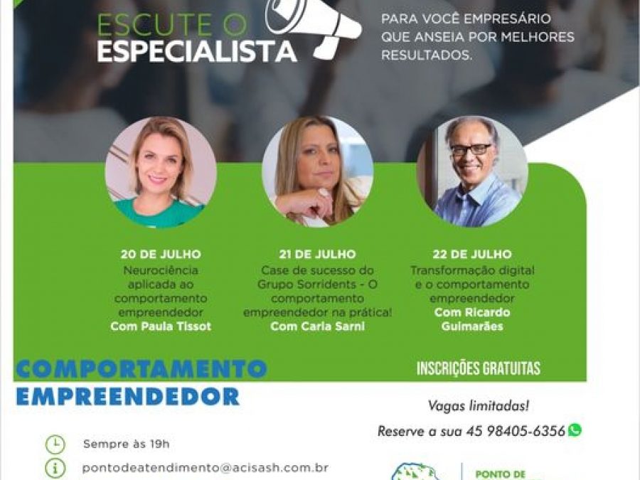 Inicia ciclo de palestras do Escute o Especialista em Santa Helena