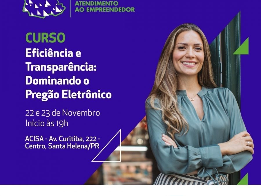 Acisa e Sebrae promovem curso sobre processos licitatórios