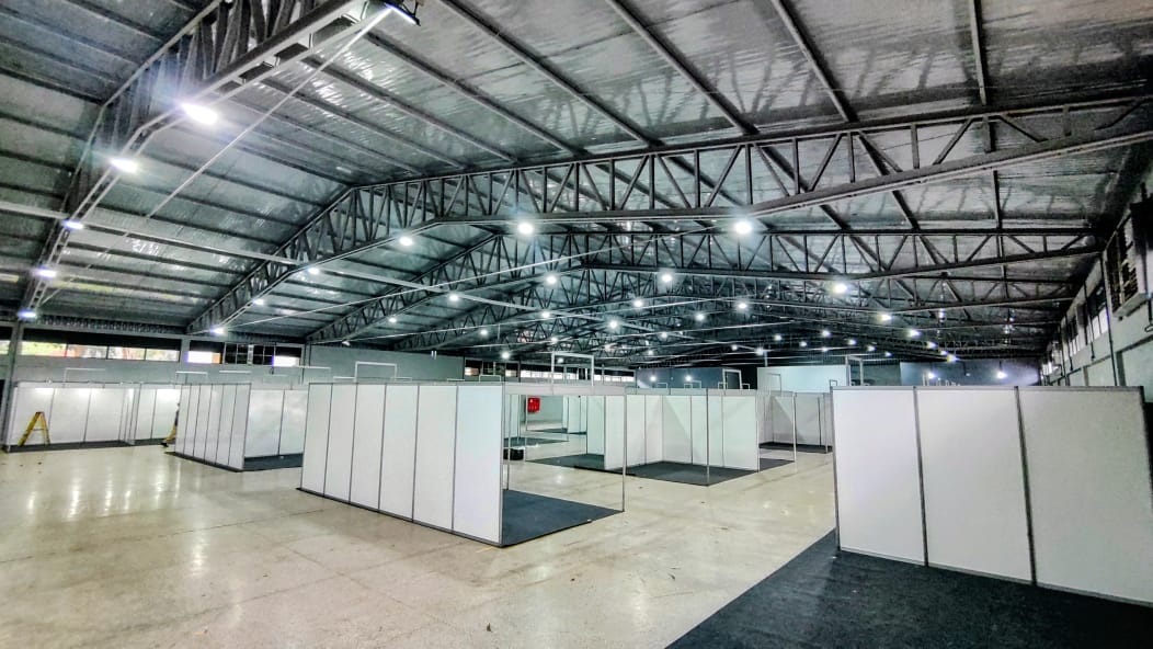 Inicia montagem de estruturas para a Expo Santa Helena 2025